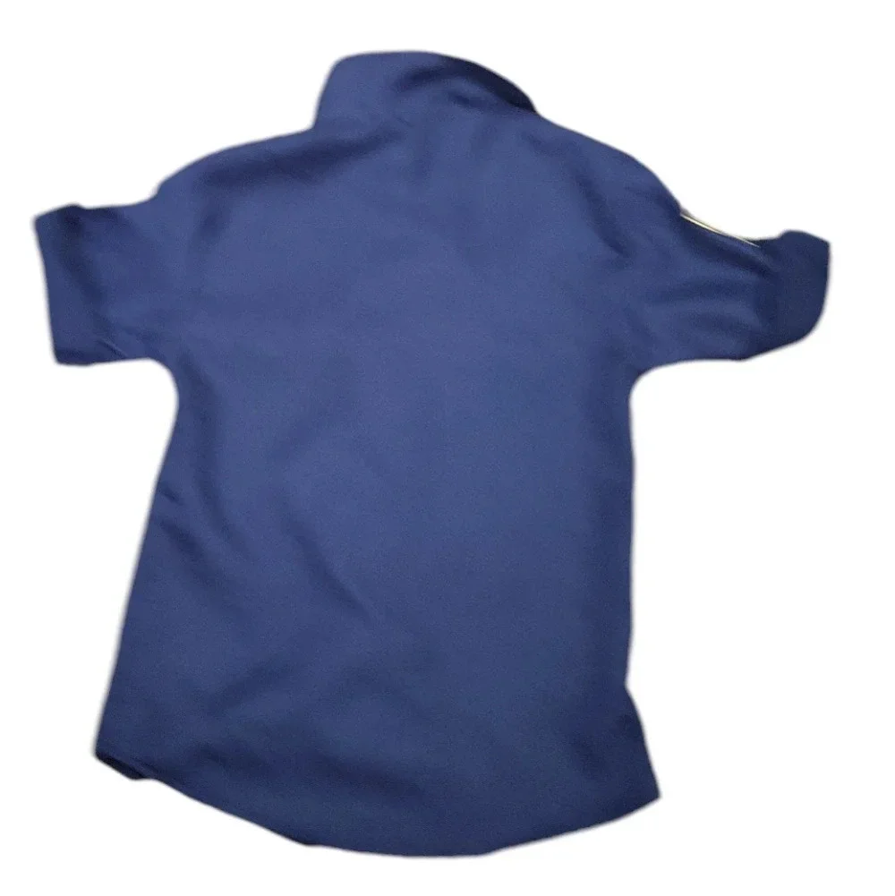 Amscan Authentic Adult Navy Polyester Police Shirt - Picture 2 of 2